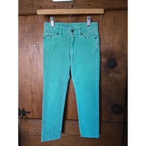 VINEYARD VINES- Girls Corduroy Pants Teal Green Straight Leg Casual - Size 7
